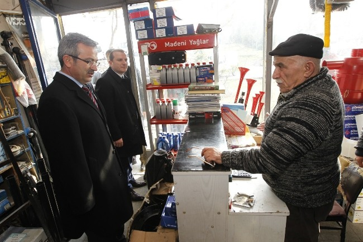 Başkan Köşker Küçük Sanayi Esnafını Ziyaret Etti