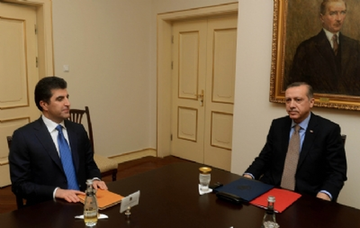 Erdoğan\'ın Ikby Başbakanı Neçirvan Barzani ile Görüşmesi Sona Erdi