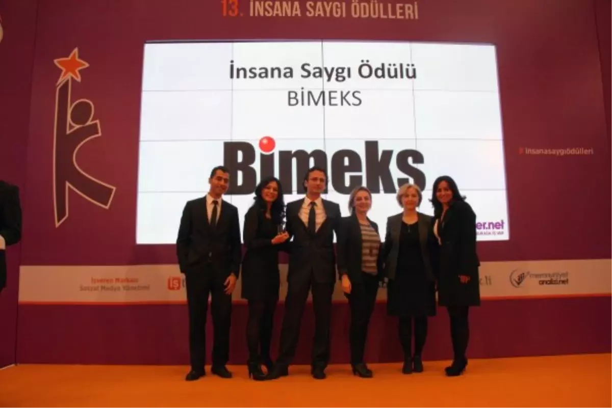 "İNSANA Saygı" Ödülü Yine Bimeks\'in