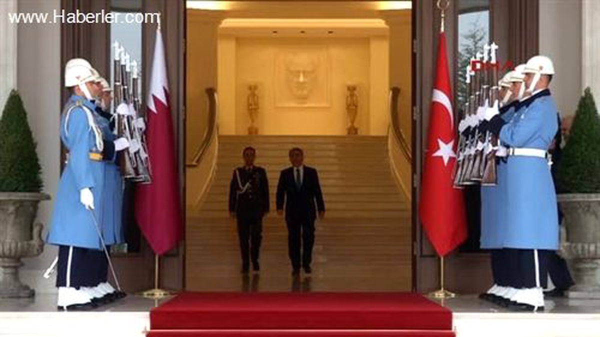 Katar Emiri Şeyh Al Thani Çankaya Köşkü\'nde