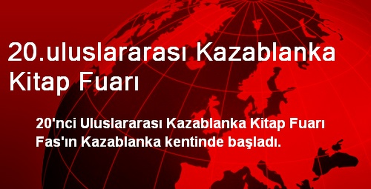 20.uluslararası Kazablanka Kitap Fuarı