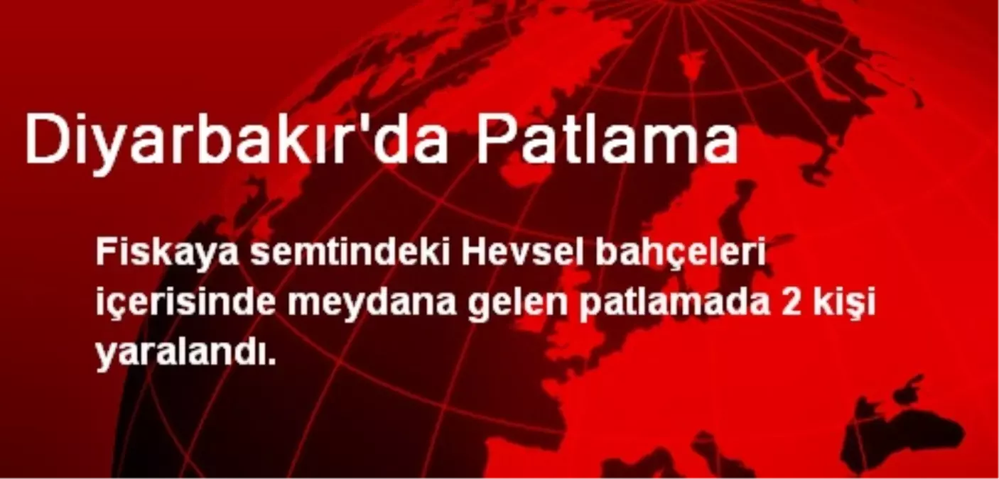 Diyarbakır\'da Patlama