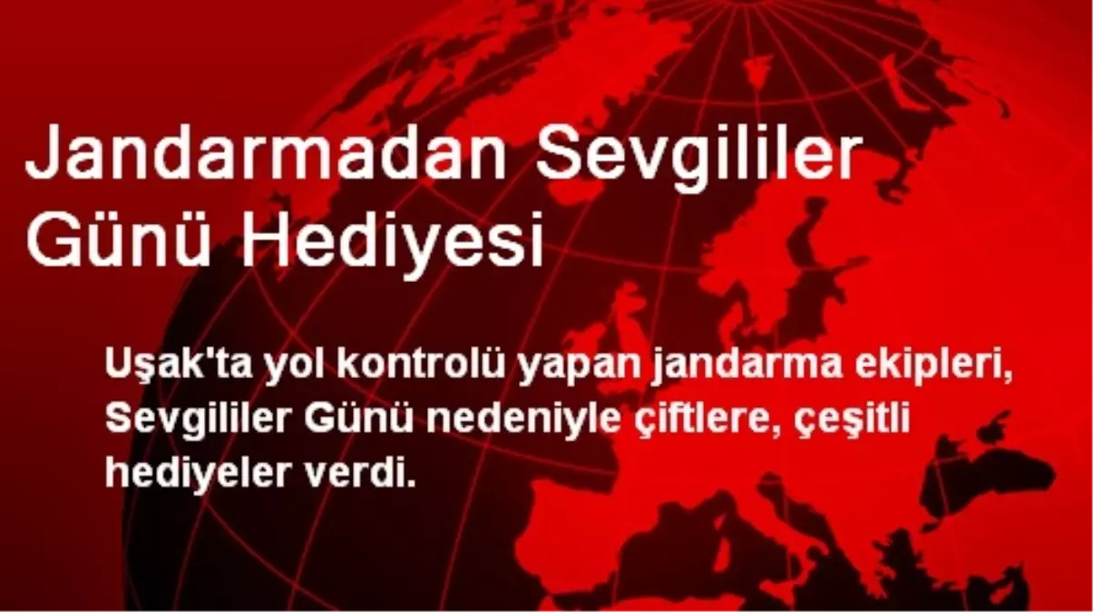 Uşak\'ta Jandarma Çiftlere Hediye Dağıttı