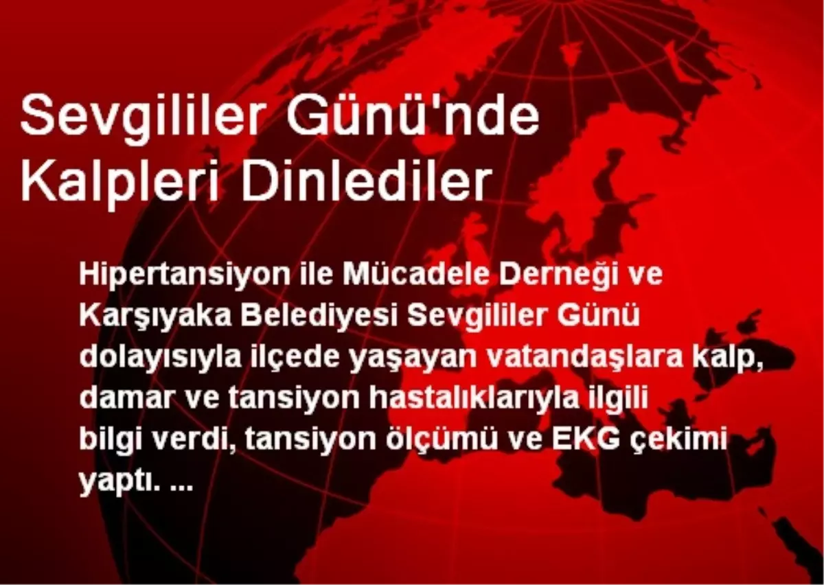 Sevgililer Günü\'nde Kalpleri Dinlediler