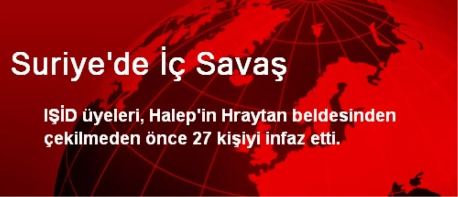 Suriye\'de İç Savaş