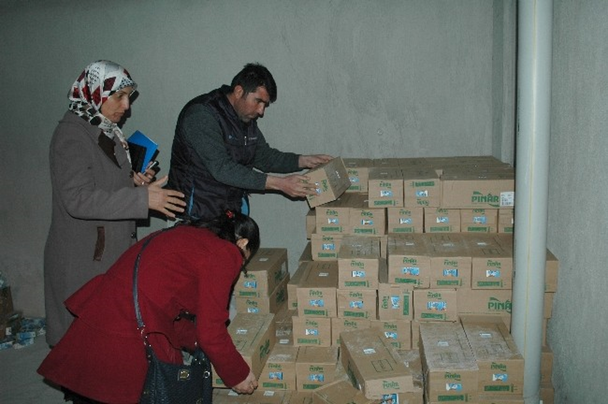 Çatak\'ta \'Okul Sütü\' Denetimi