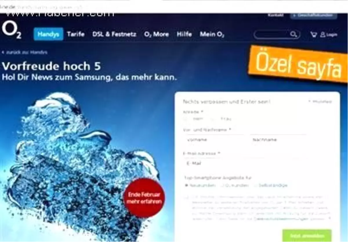 Galaxy S5 Tanıtım Sayfası Almanya\'da Ortaya Çıktı