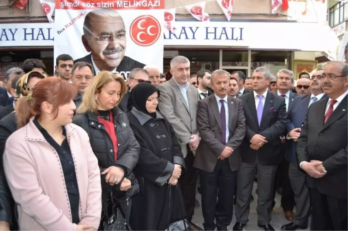 MHP Melikgazi Belediye Başkan Adayı Kamil Karamete Seçim İrtibat Bürosu Açtı