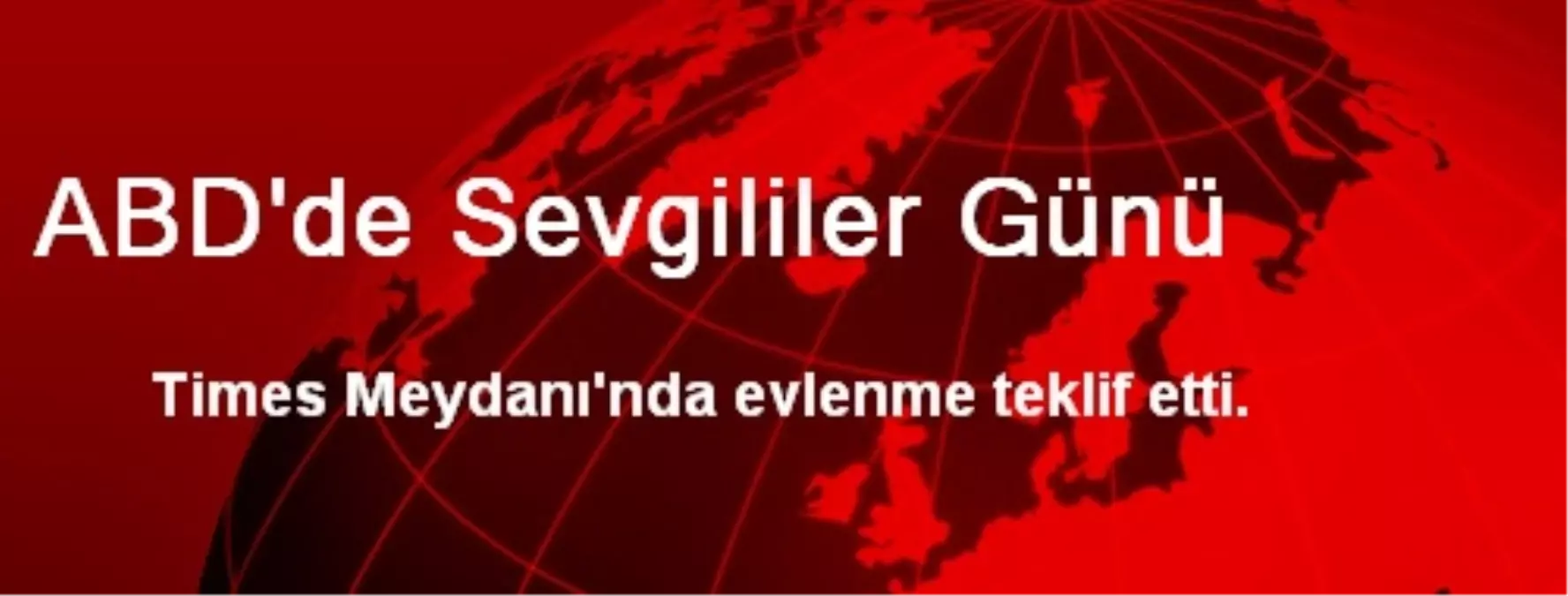 ABD\'de Sevgililer Günü