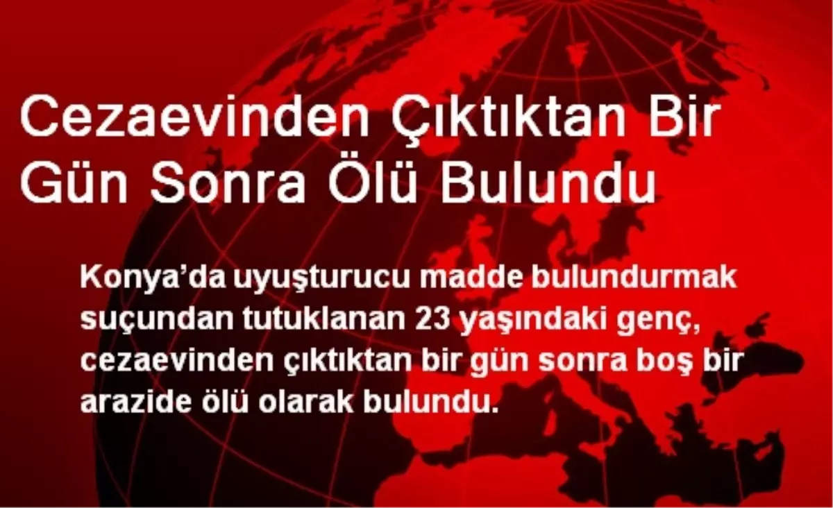 Cezaevinden Çıktıktan Bir Gün Sonra Ölü Bulundu