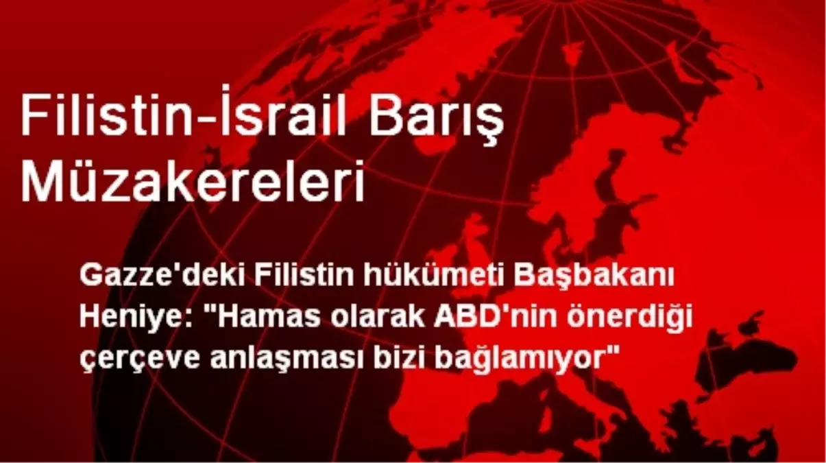 Filistin-İsrail Barış Müzakereleri