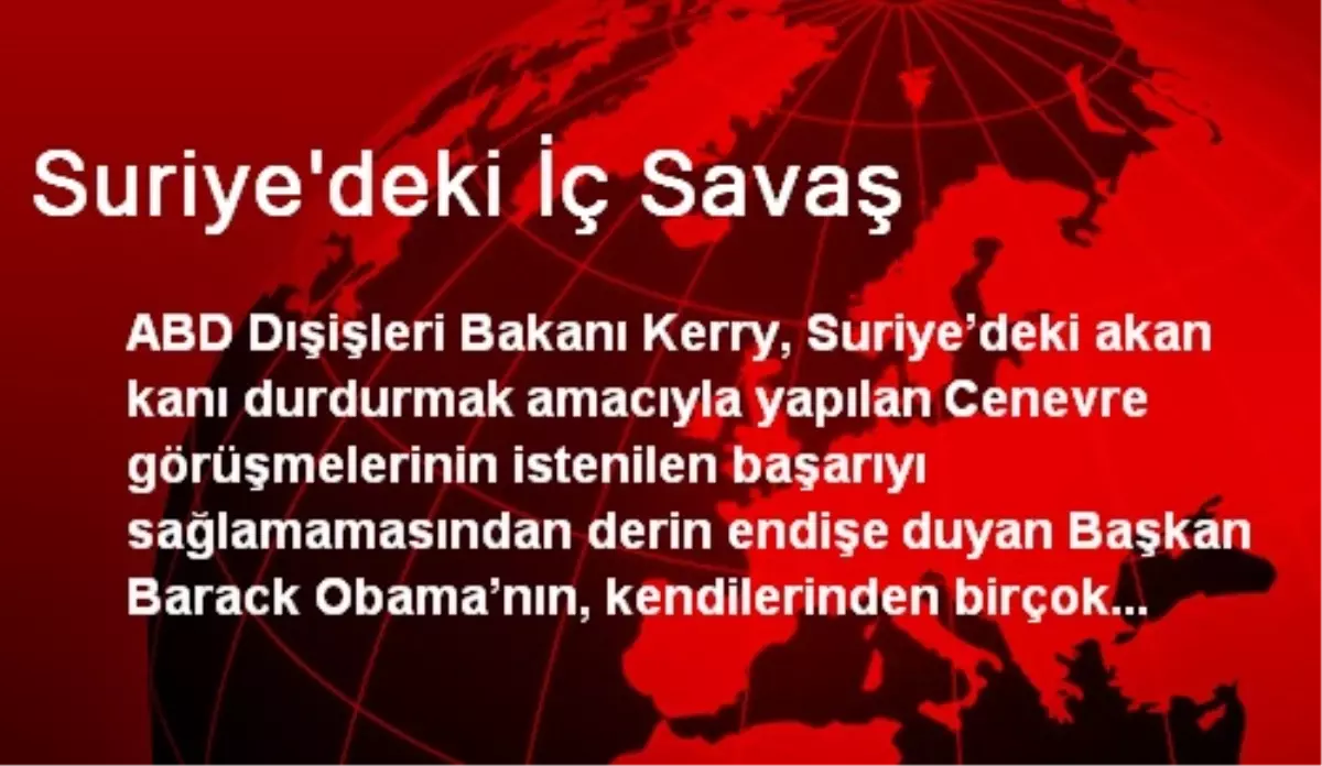 Suriye\'deki İç Savaş