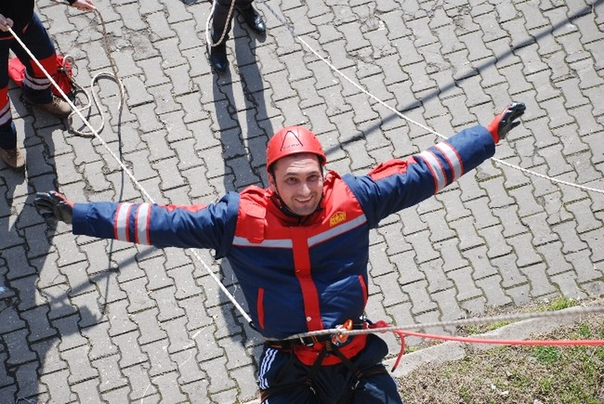 Gönüllü İtfaiyeciler Tatbikat Yaptı