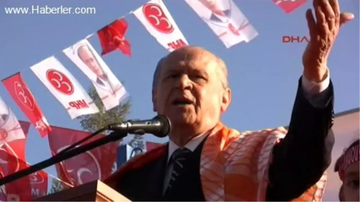 MHP Genel Başkanı Devlet Bahçeli, Yerel Seçim Çalışmaları Kapsamında Geldiği Milas İlçesi\'ndeti...