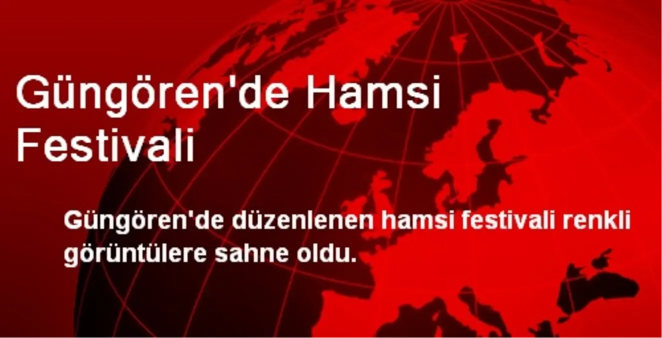 Güngören\'de Hamsi Festivali