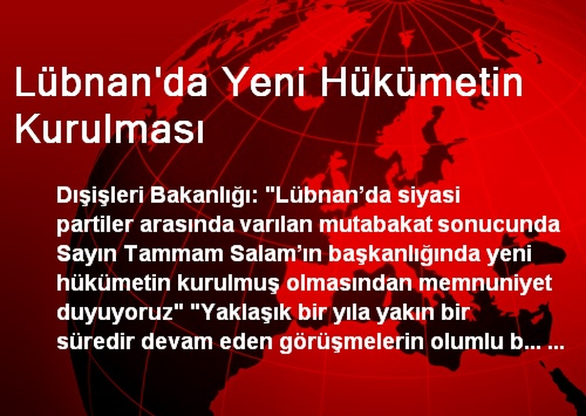 Lübnan\'da Yeni Hükümetin Kurulması
