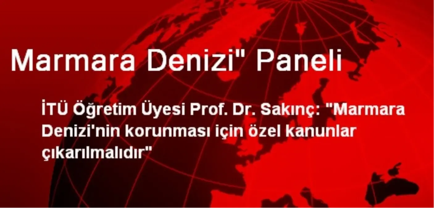 Marmara Denizi" Paneli