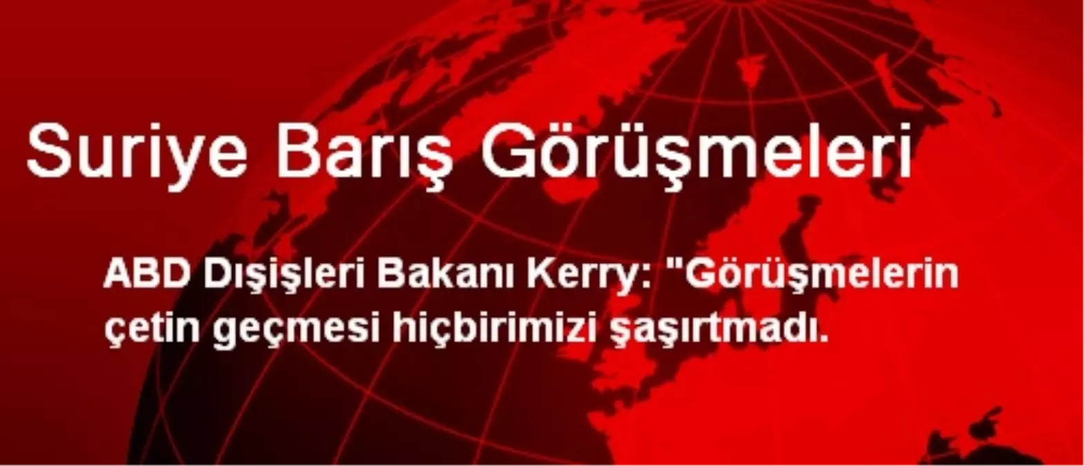 Suriye Barış Görüşmeleri