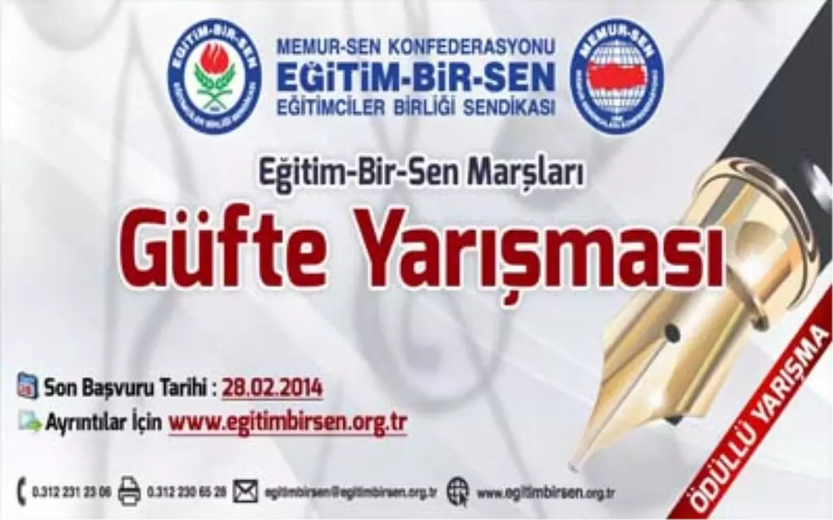 Eğitim-Bir-Sen\'den Güfte Yarışması