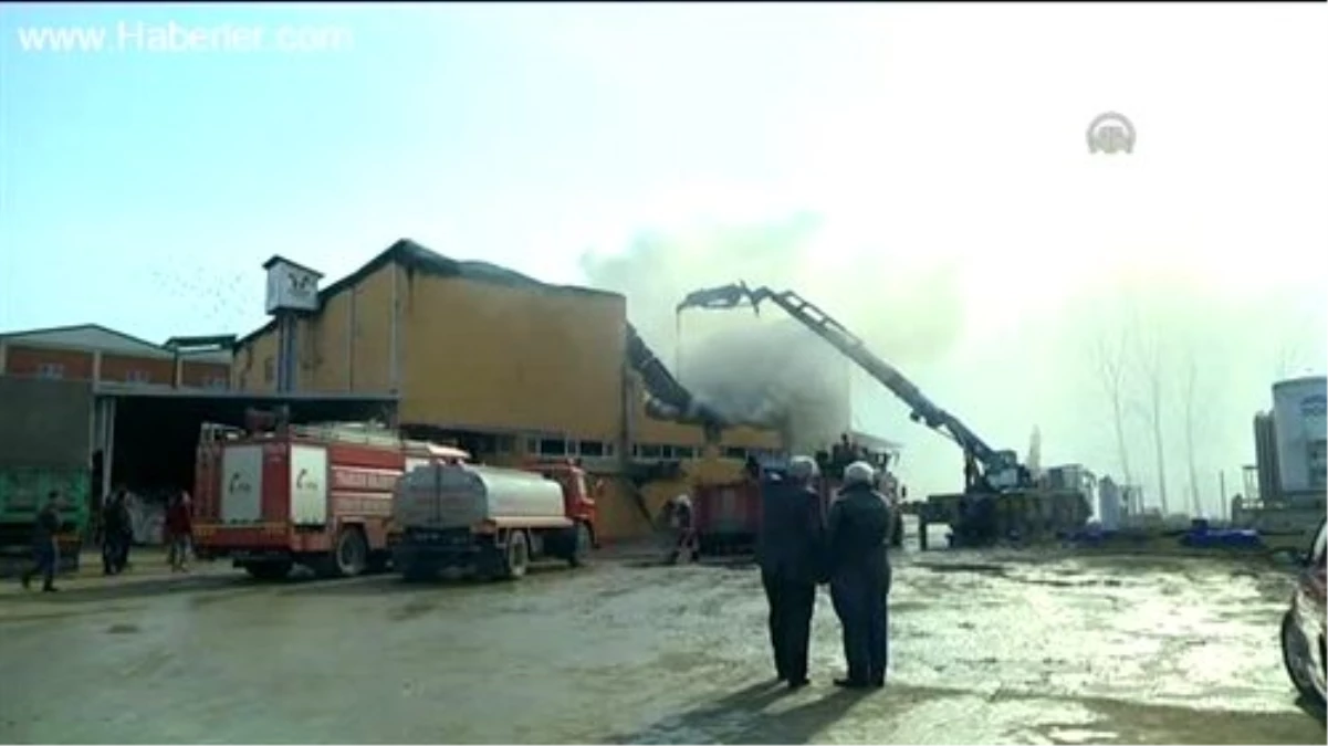 Trabzon\'da Fabrika Yangını