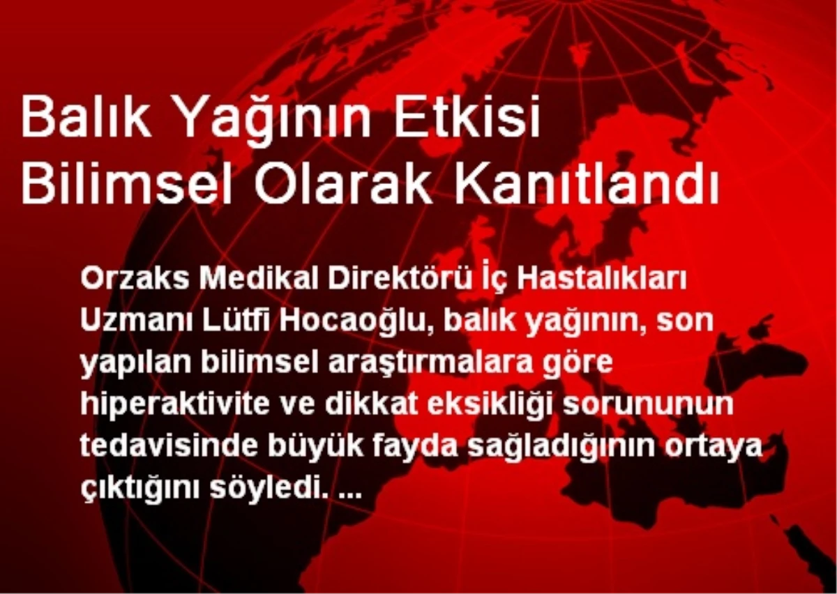 Balık Yağının Etkisi Bilimsel Olarak Kanıtlandı