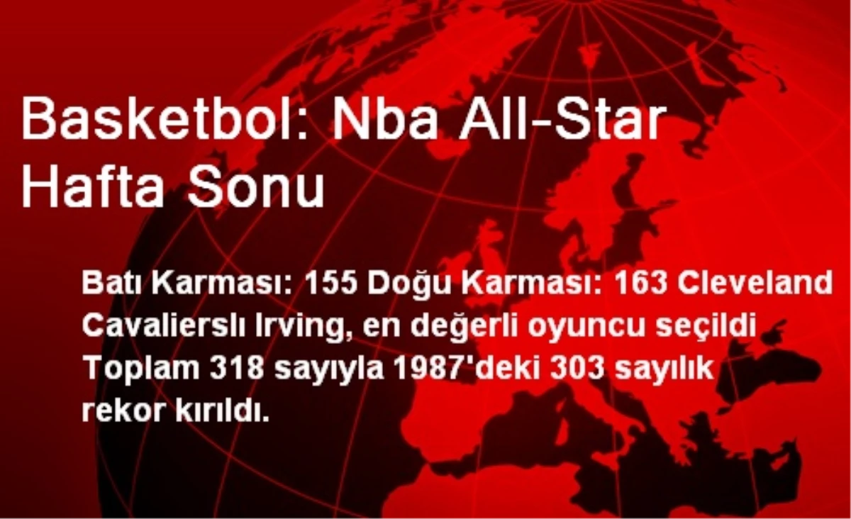 Basketbol: Nba All-Star Hafta Sonu