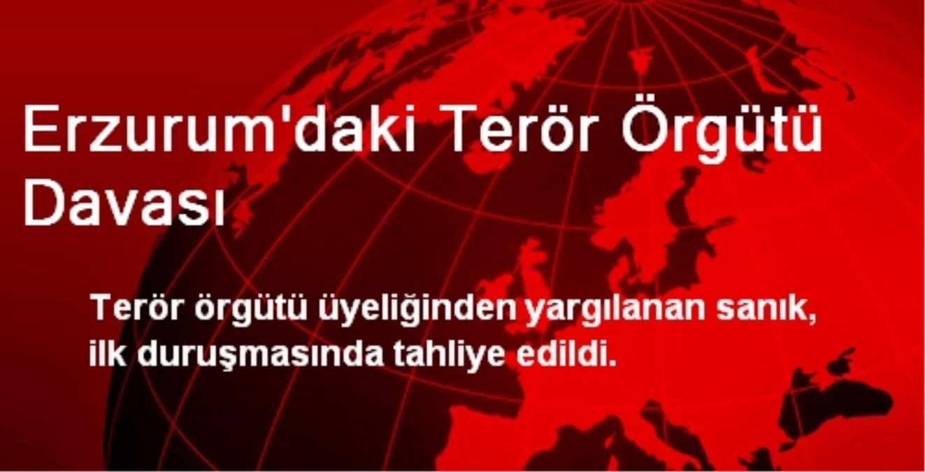 Erzurum\'daki Terör Örgütü Davası