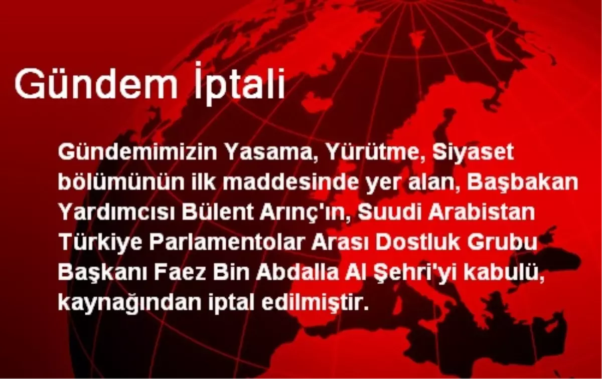 Gündem İptali