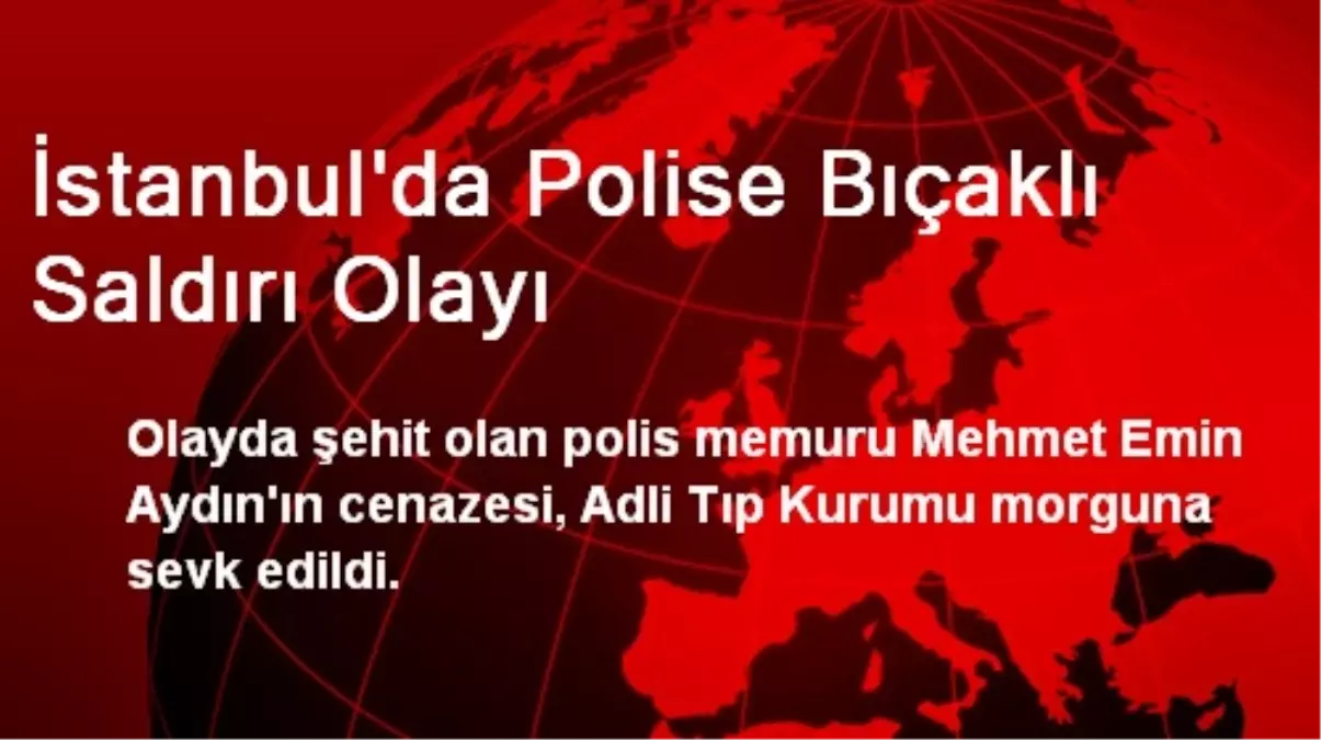 İstanbul\'da Polise Bıçaklı Saldırı Olayı