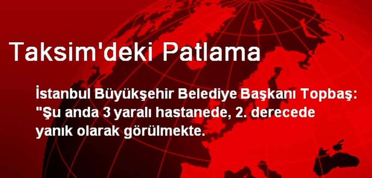 Taksim\'deki Patlama