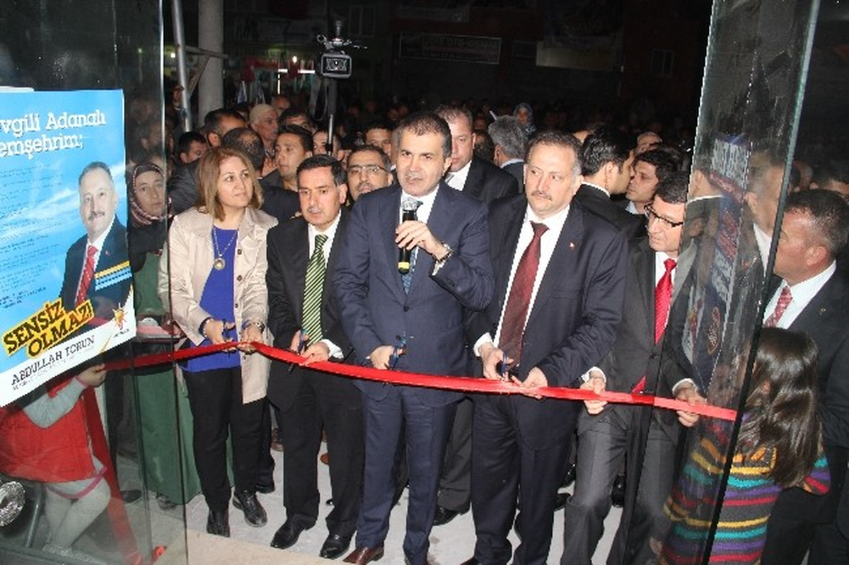 Bakan Çelik, Adana\'da Seçim Bürosu Açtı