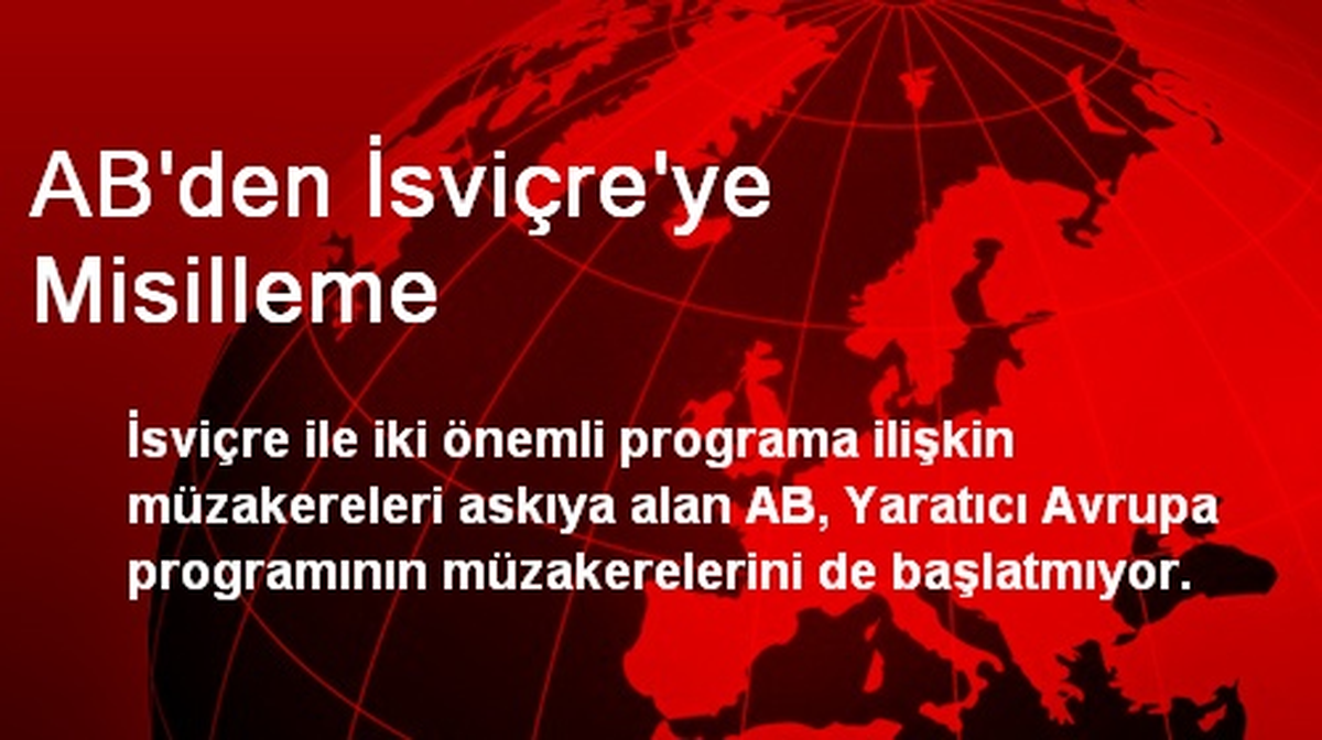 AB\'den İsviçre\'ye Misilleme