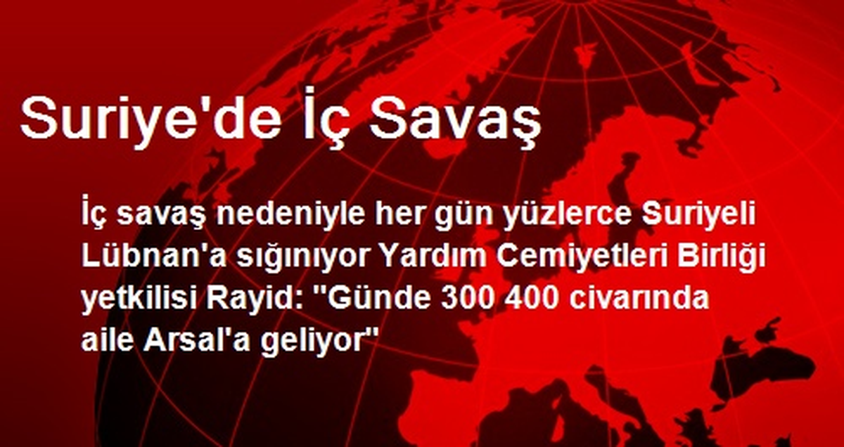 Suriye\'de İç Savaş