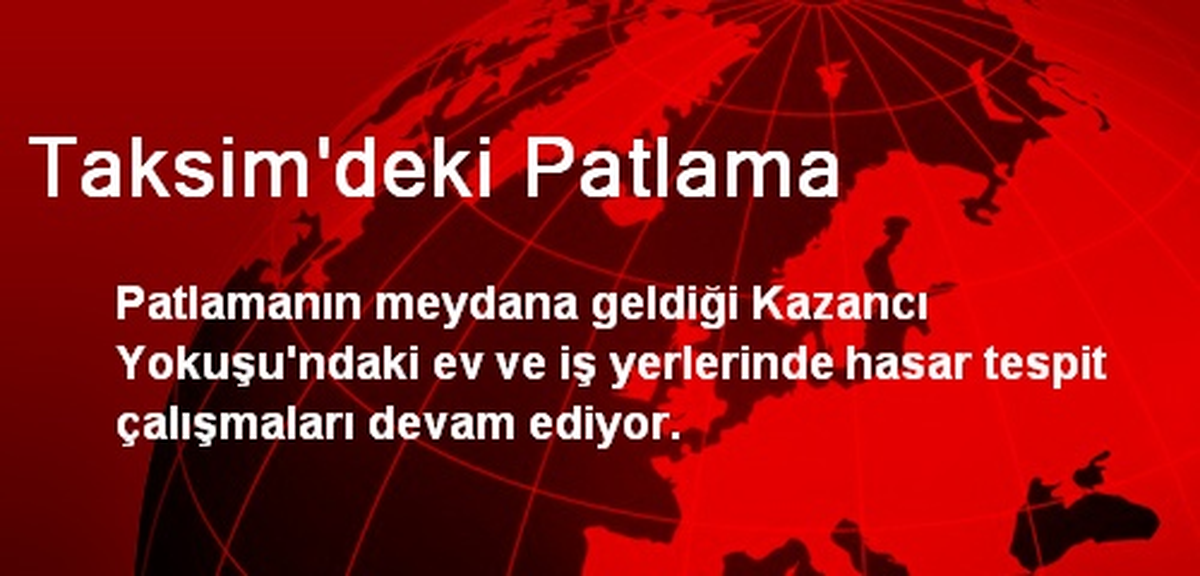Taksim\'deki Patlama
