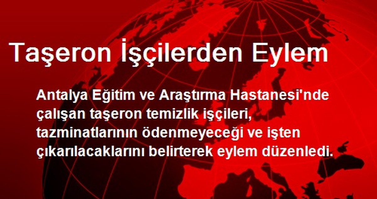 Taşeron İşçilerden Eylem