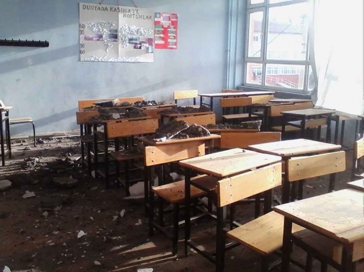 Anadolu Lisesinde Sınıfın Tavanı Çöktü