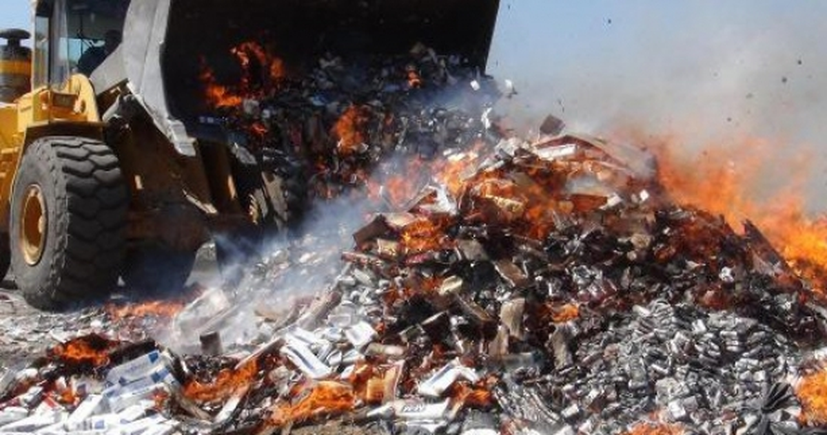 Gaziantep\'te 766 Bin 600 Paket Sigara İmha Edildi