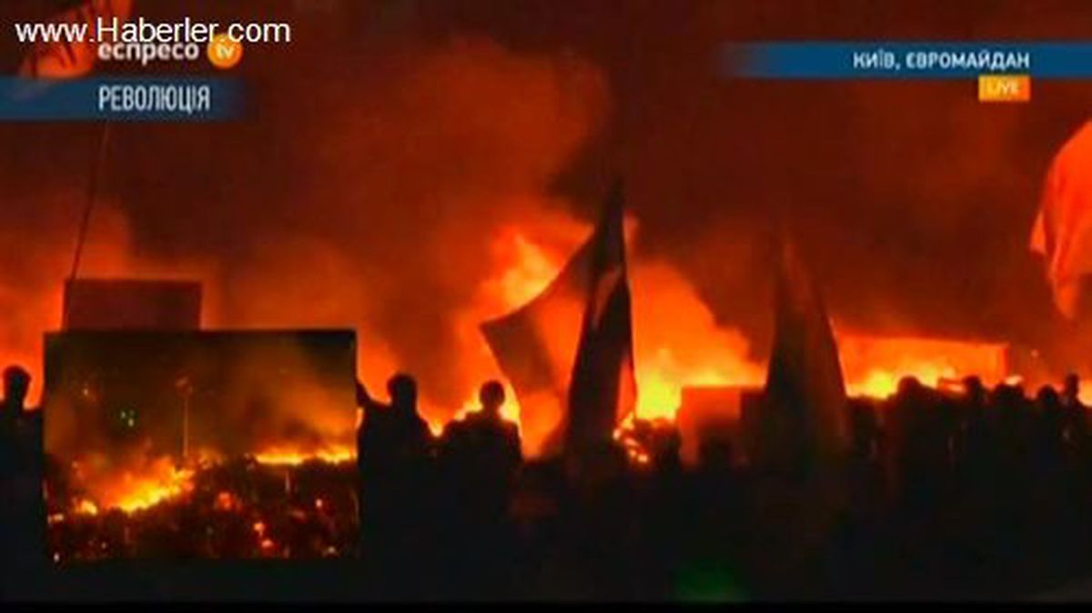 Kiev Alevler İçinde
