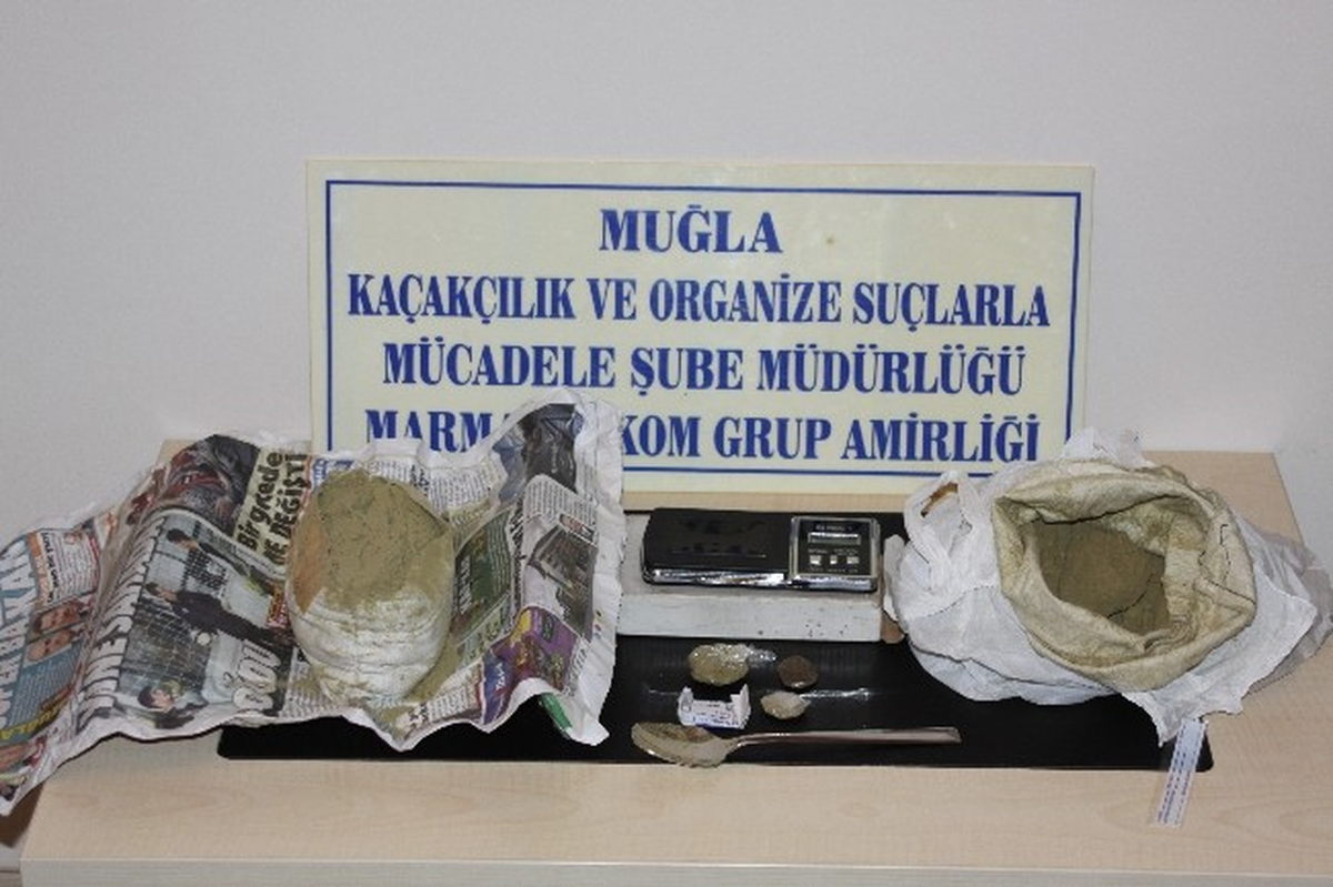 Marmaris\'te Esrar Operasyonu