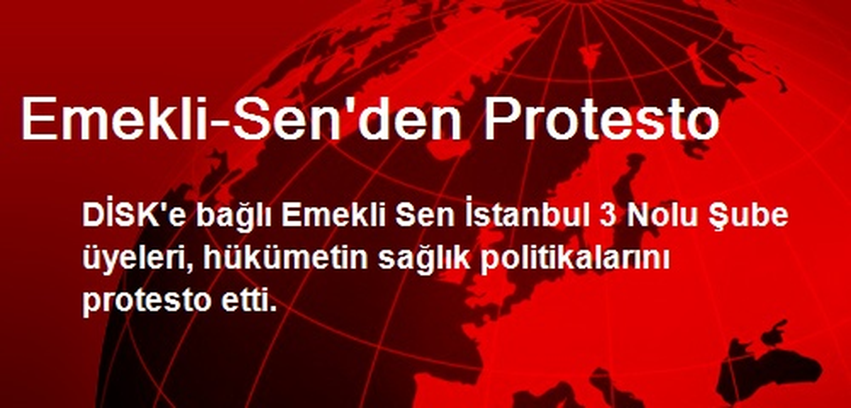 Emekli-Sen\'den Protesto