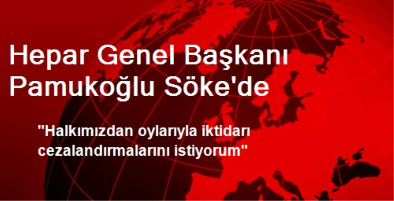 Hepar Genel Başkanı Pamukoğlu Söke\'de