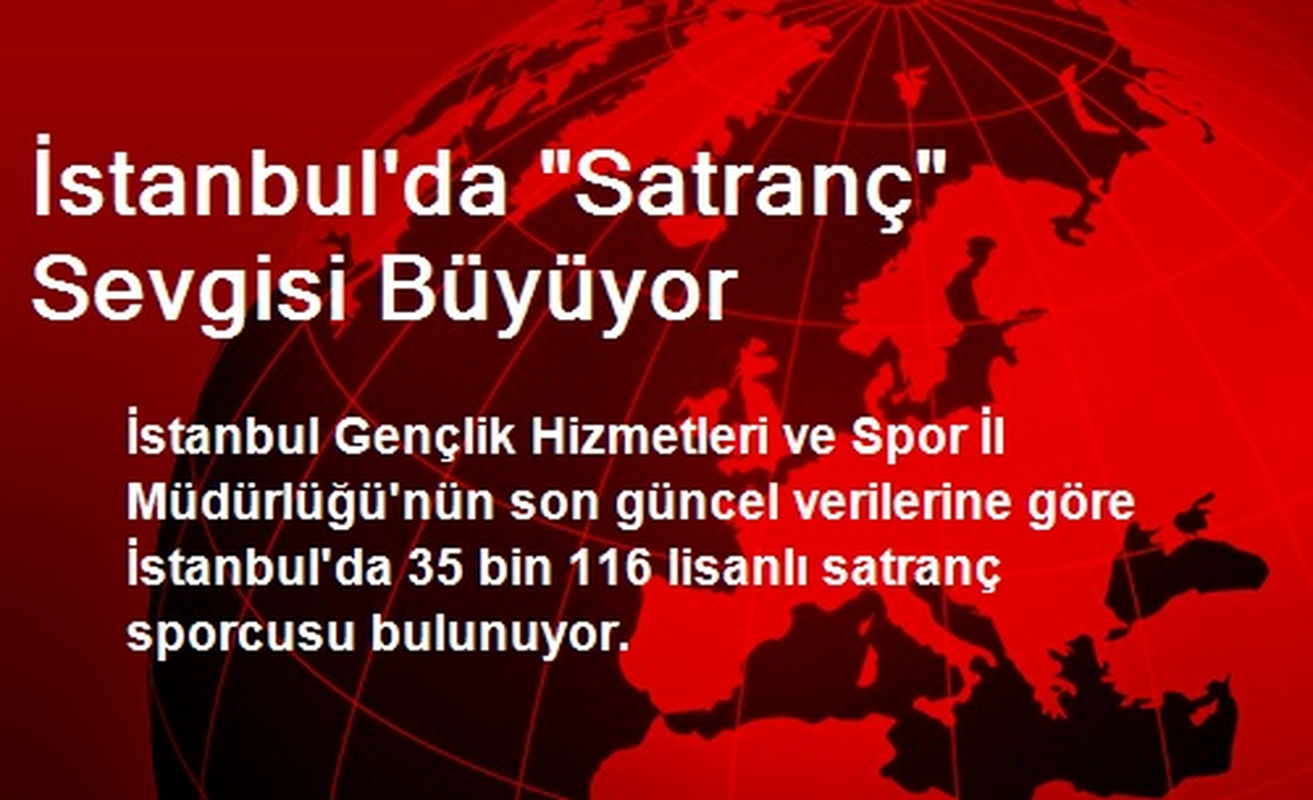 İstanbul\'da "Satranç" Sevgisi Büyüyor