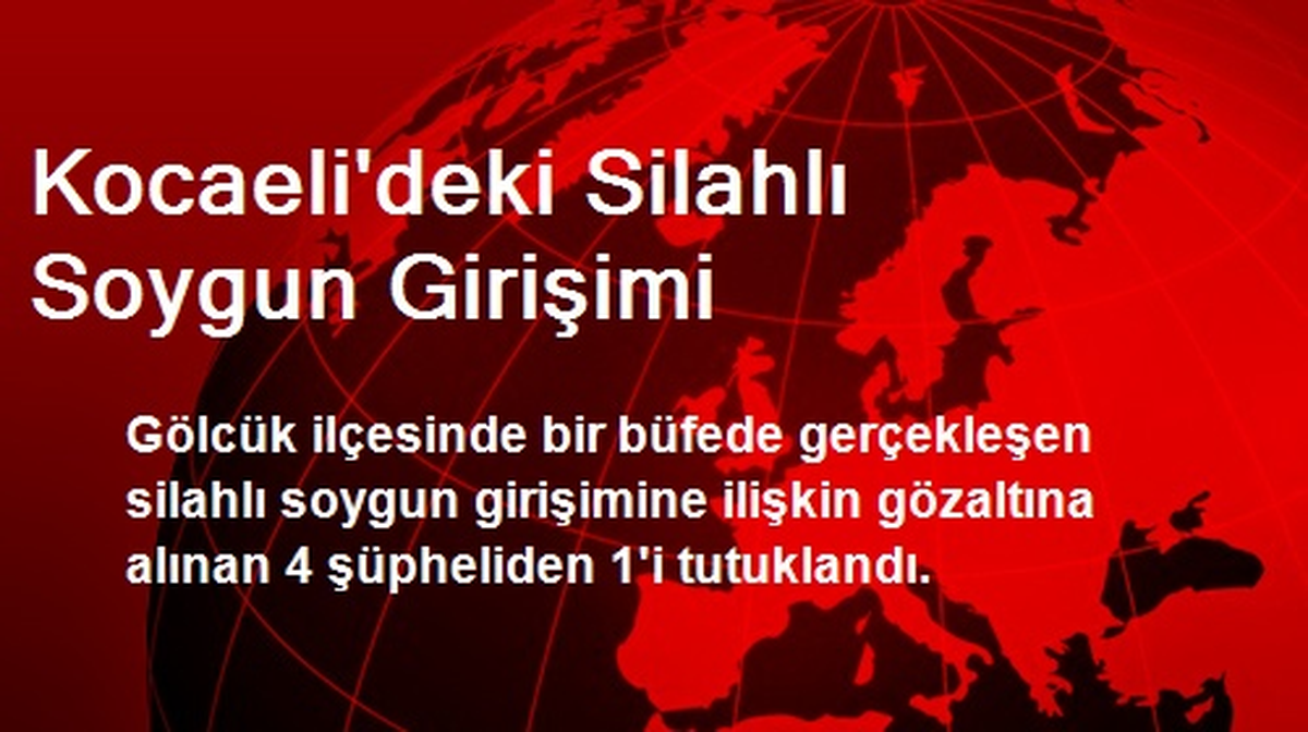 Kocaeli\'deki Silahlı Soygun Girişimi