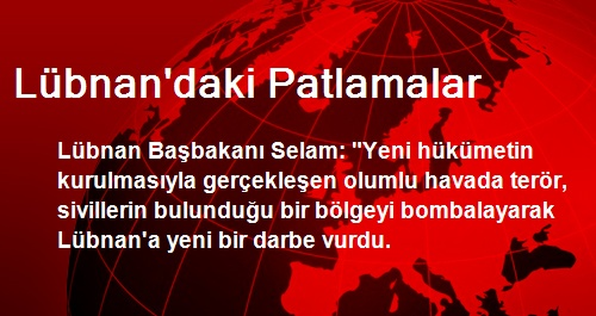 Lübnan\'daki Patlamalar