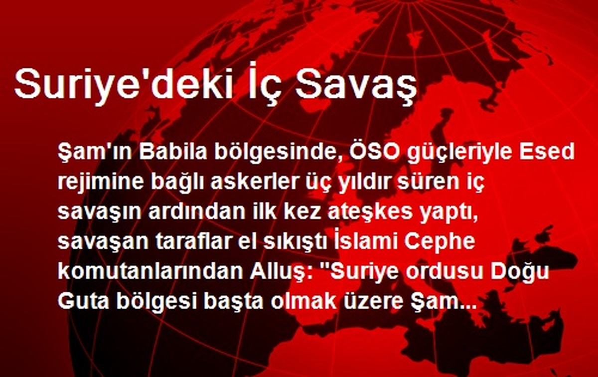 Suriye\'deki İç Savaş