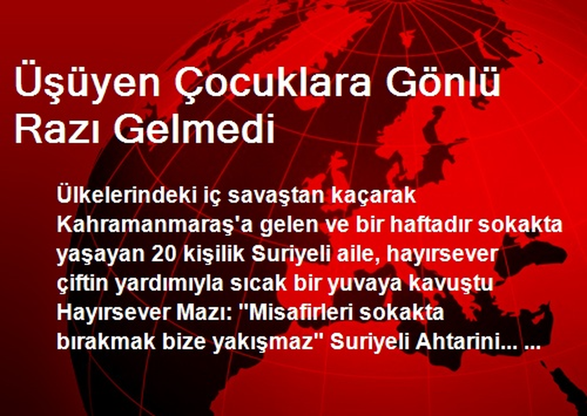 Üşüyen Çocuklara Gönlü Razı Gelmedi