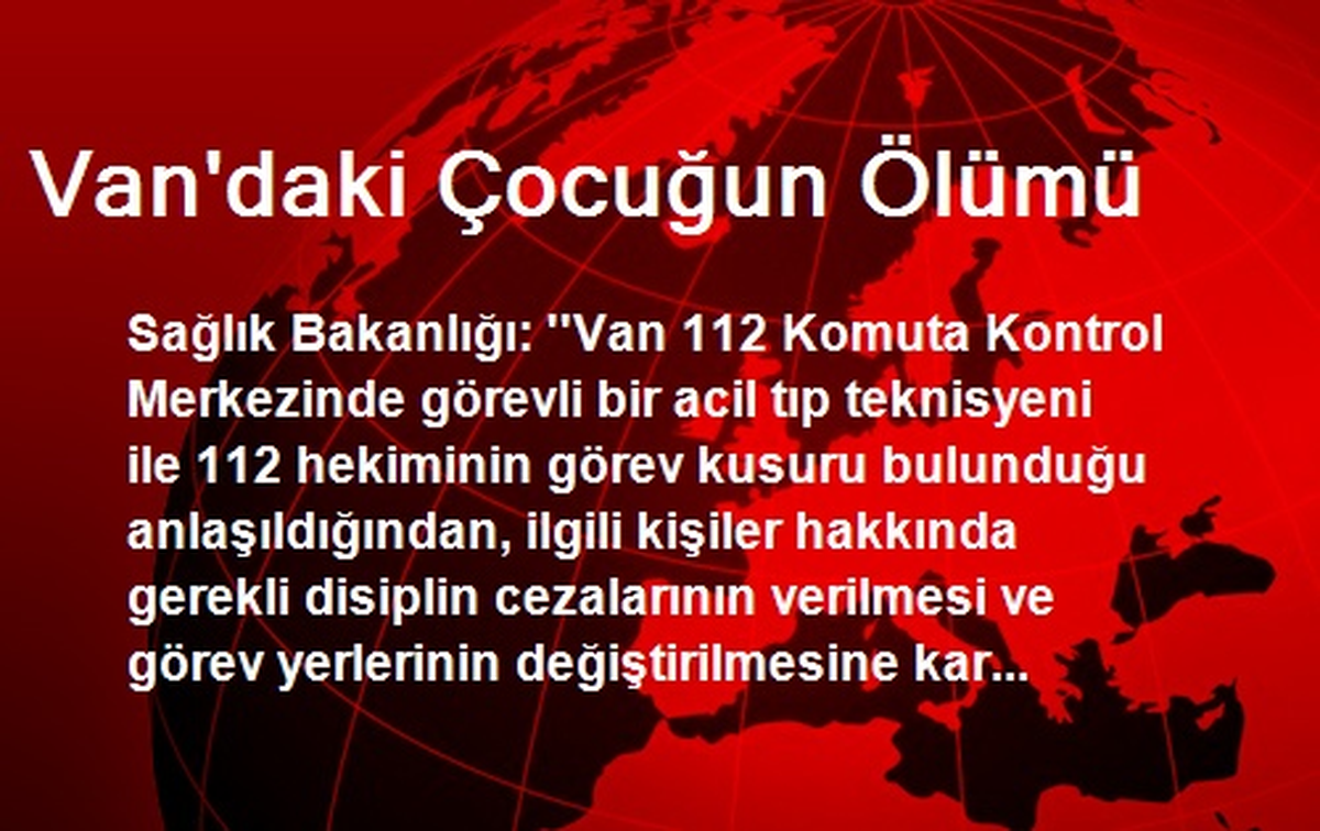 Van\'daki Çocuğun Ölümü