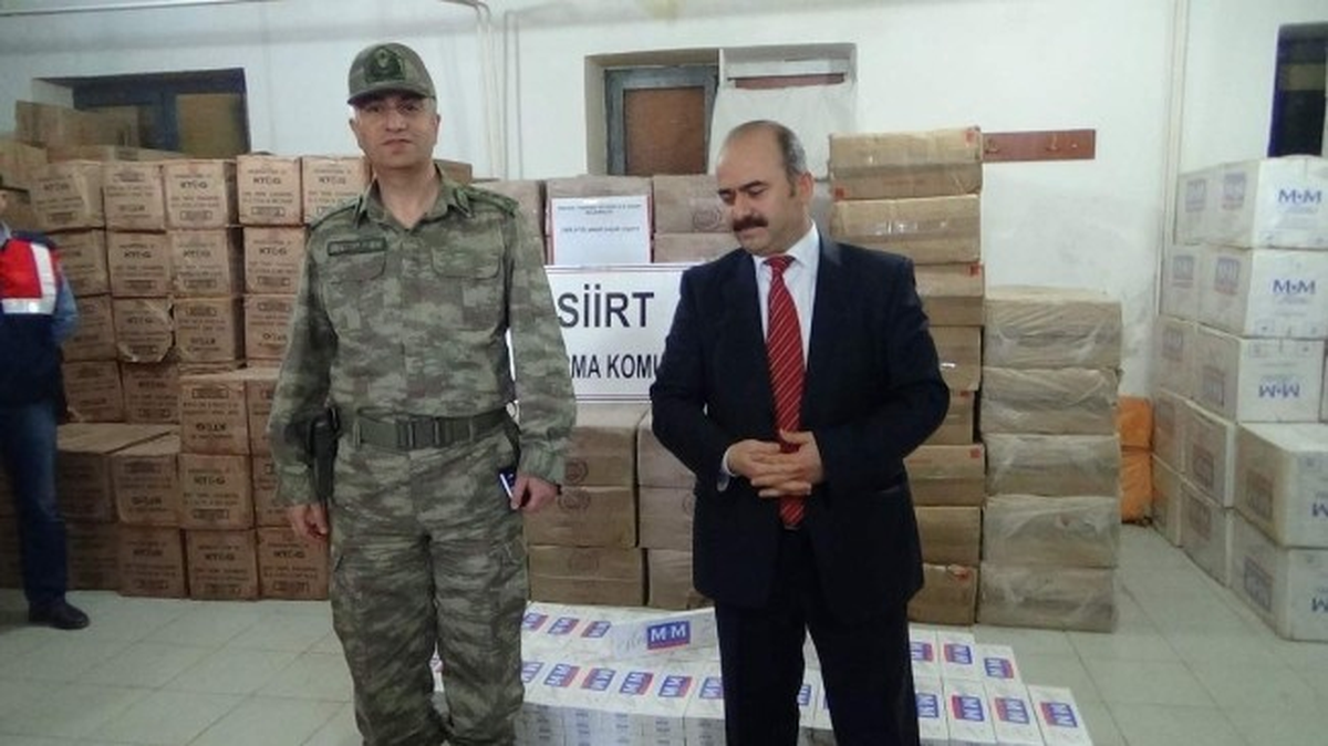 Siirt\'te 5 Milyon Lira Değerinde Kaçak Sigara Ele Geçirildi