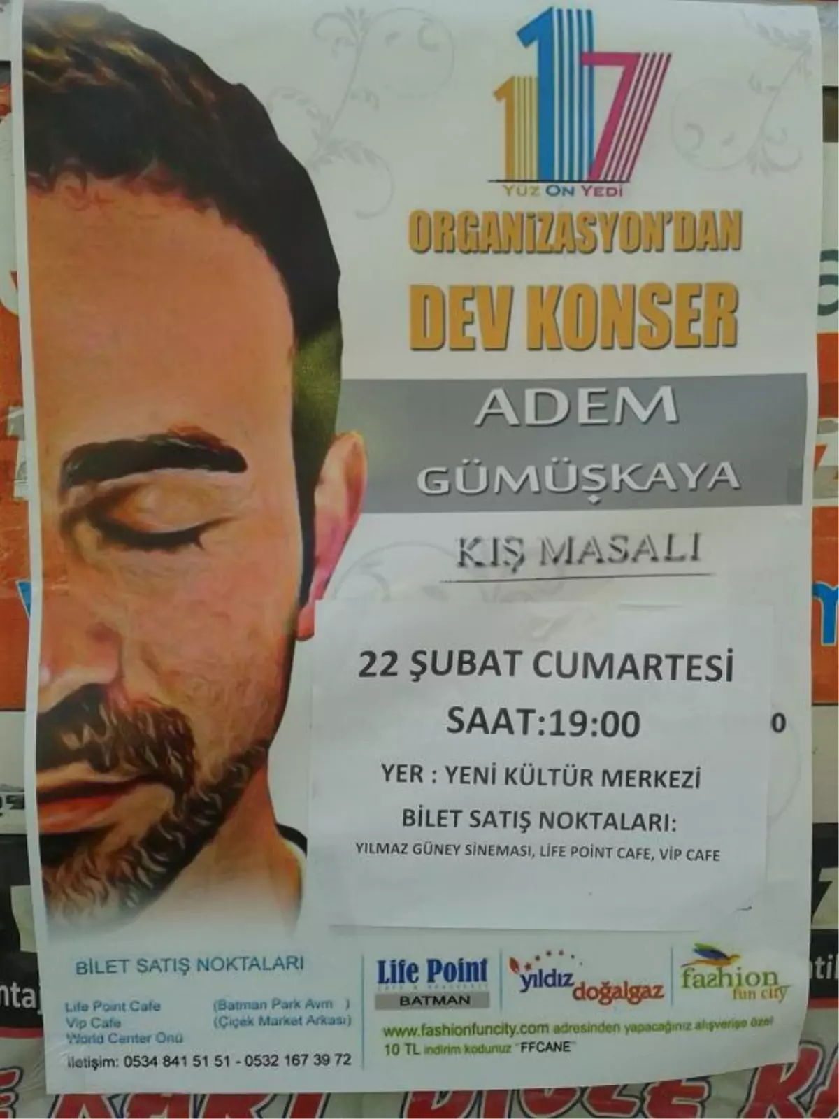 Adem Gümüşkaya Batmanda Konser Verecek