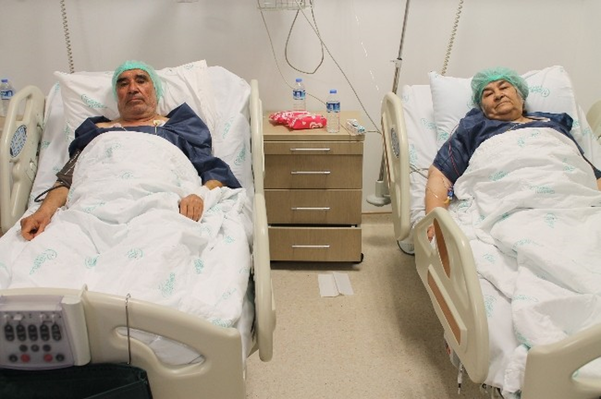 Aynı Damarları Tıkanan Yaşlı Çift Anjiyo Oldu